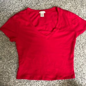 Red Bozzolo V-Neck